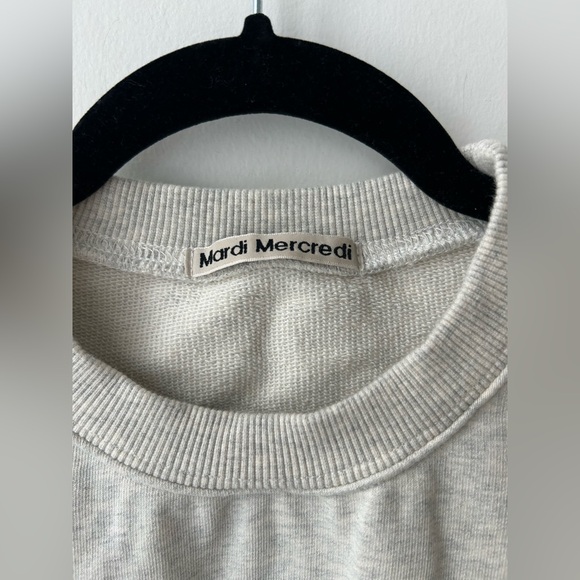 Mardi Mercredi Grey Sweatshirt Daisy Logo – One Size – 100% Cotton - Picture 2 of 11